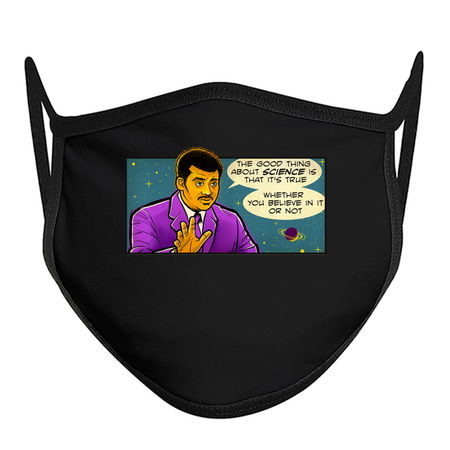 Inspirational Science Quote - Nerdy Neil deGrasse Tyson "The Good Thing About Science" tiny thumbnail