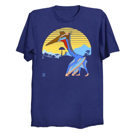 Pterosaur Sunset (Dark Version) - NeatoShop