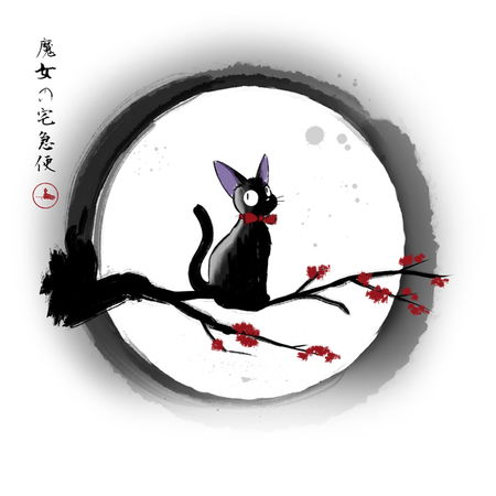 Jiji under the moon - NeatoShop