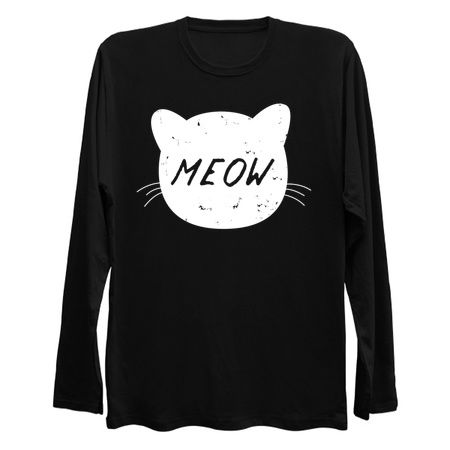 Vintage Distressed Meow Cat T-Shirt tiny thumbnail