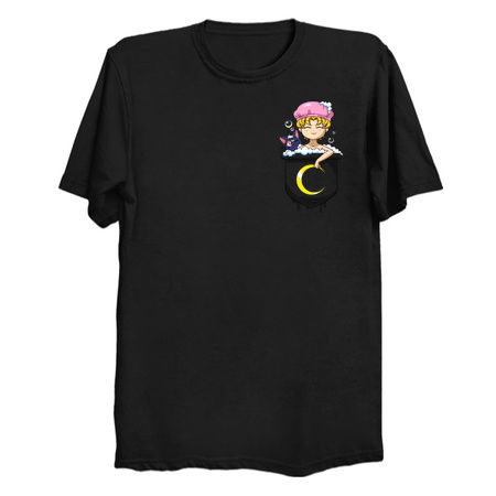 Usagi Tshirt Luna Sailor Moon Bath Pocket Tee tiny thumbnail