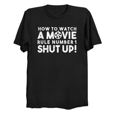 Shut up! Distressed watch a movie, rule number one tiny thumbnail