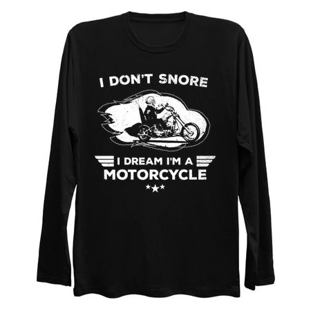 I Don't Snore I Dream I'm A Motorcycle Funny Quote tiny thumbnail