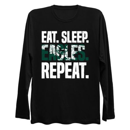 Eat Sleep Eagles Repeat Distressed Football Sport tiny thumbnail
