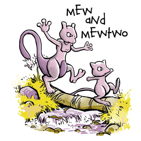 mew and mewtwo neatoshop