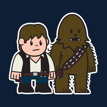 Mitesized Han & Chewie - NeatoShop