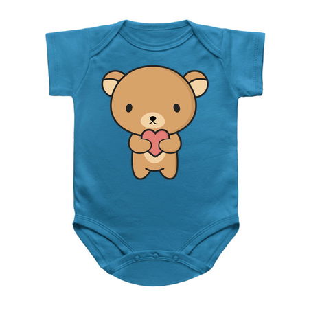 I have a cute brown bear with a heart tiny thumbnail