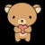 I have a cute brown bear with a heart tiny thumbnail