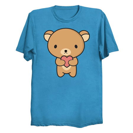 I have a cute brown bear with a heart tiny thumbnail