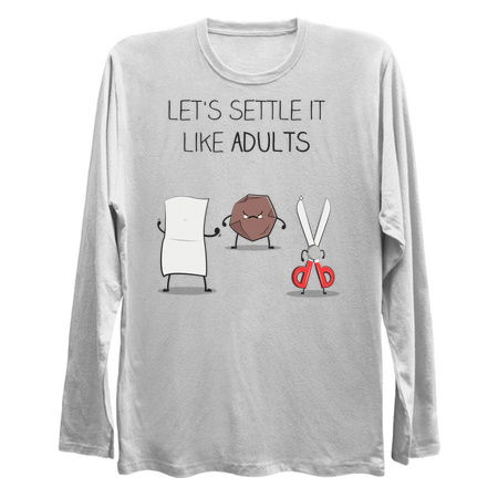 Let's Settle This Like Adults Rock Paper Scissors - NeatoShop