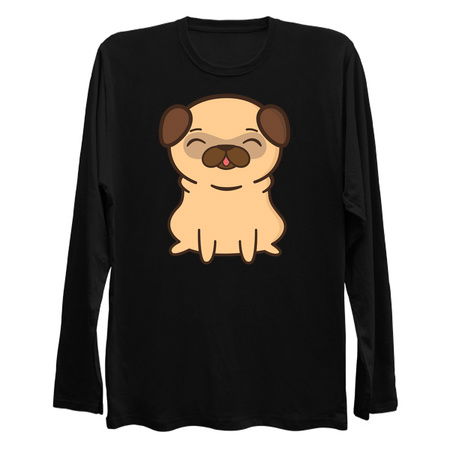 Cartoon Cute and Kawaii Adorable Pug tiny thumbnail