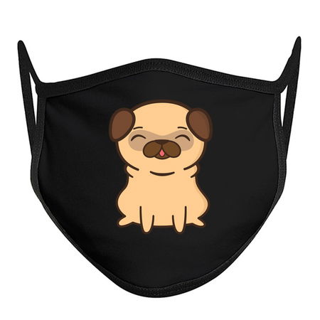Cartoon Cute and Kawaii Adorable Pug tiny thumbnail
