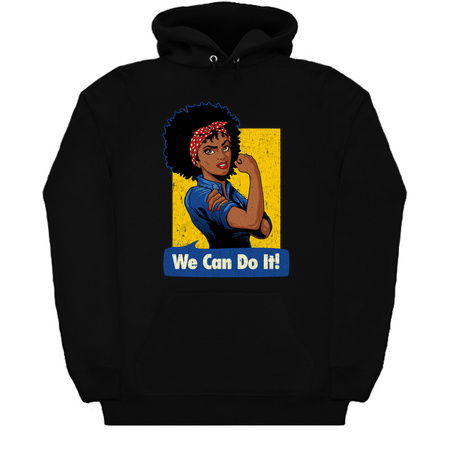 We Can Do It! Black Girl Black Queen Shirt V2 tiny thumbnail