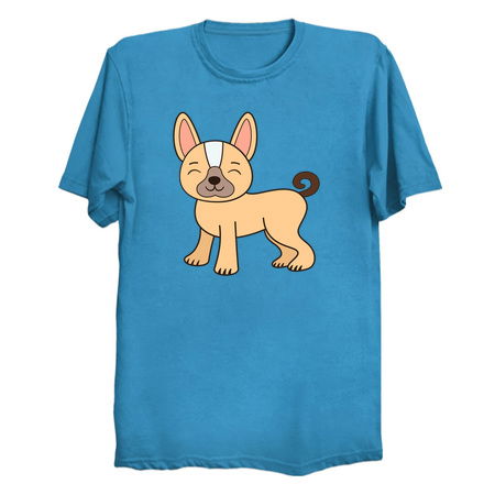 Smiling French Bull Dog Is Kawaii Cute tiny thumbnail