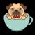 Utterly Cute and Kawaii Adorable Pug T-Shirt tiny thumbnail