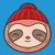 I have a beanie loving kawaii cute sloth tiny thumbnail