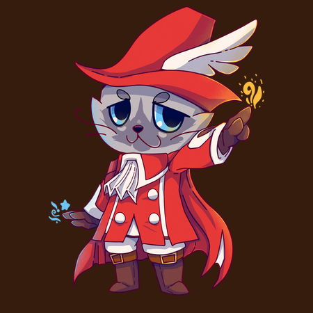 Red Mage Fantasy Cat NeatoShop Red Mage Fantasy Cat NeatoShop