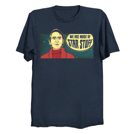 Inspirational Scientist Sagan Quote Shirt - We Are Made of Star Stuff tiny thumbnail