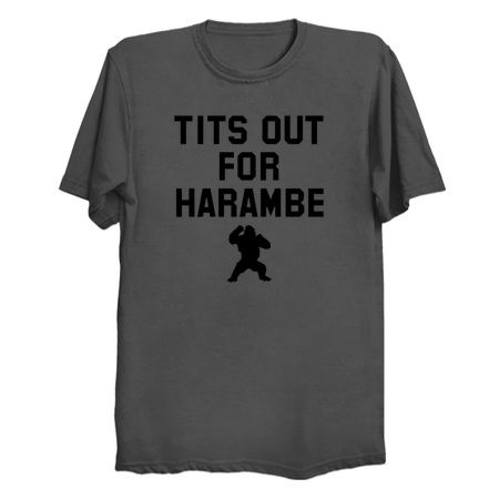 Tits Out For harambe Black Lettering Version tiny thumbnail