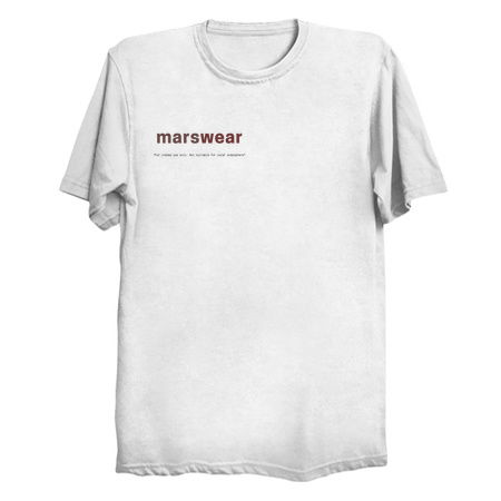 "Marswear" - Colonize Mars in style (light text - right pocket) tiny thumbnail