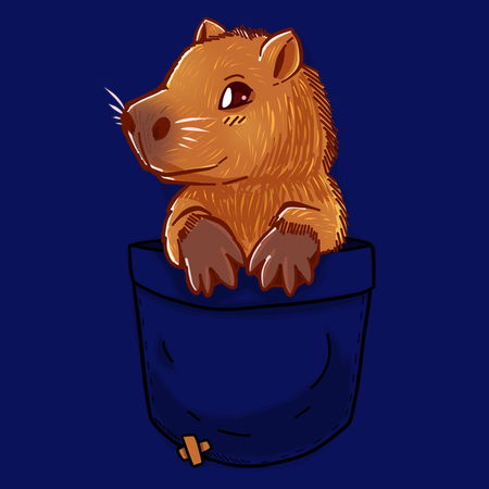 Cute Capybara Drawing