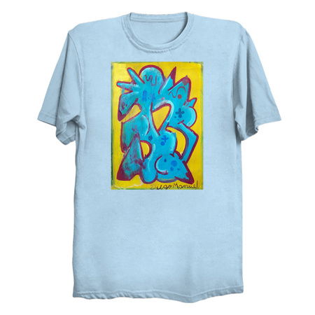 Light blue shape on yellow IV tiny thumbnail