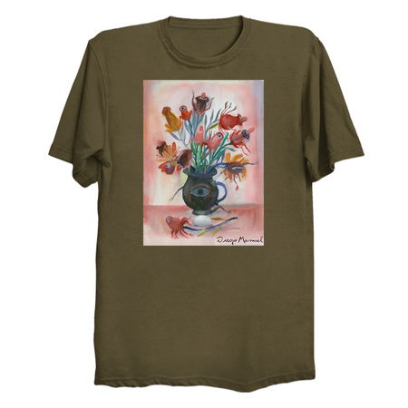 Vase with fantastic flowers 2 tiny thumbnail