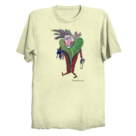 Lady strolling with the poodle tiny thumbnail