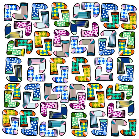 Funny Sock Pattern T Shirt NeatoShop