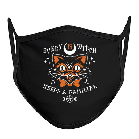 Every Witch Needs a Familiar - Halloween Cat - Goth tiny thumbnail