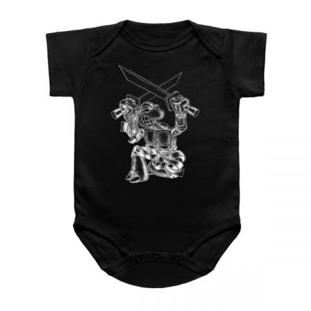 Adolescent Abnormal Martial-artist Aquatic Reptile - White on Dark tiny thumbnail