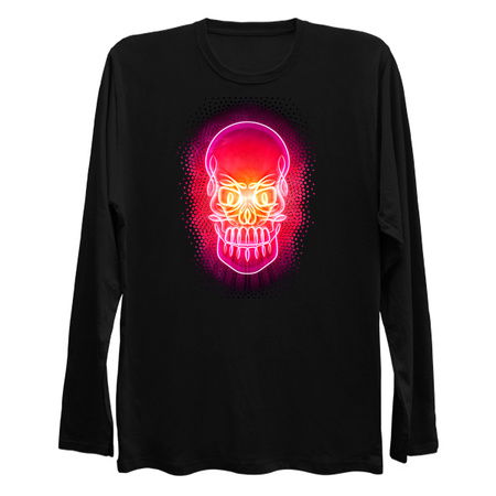Psychedelic Celtic Neon Glowing Skull tiny thumbnail
