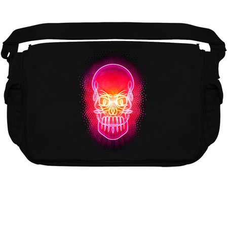 Psychedelic Celtic Neon Glowing Skull tiny thumbnail