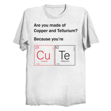 Cute Chemical Elements Geek Science School T-Shirt tiny thumbnail