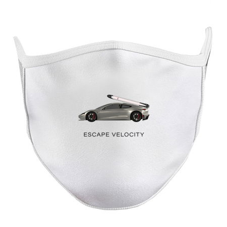 Space Roadster "Escape Velocity" (Silver w/ dark text) tiny thumbnail