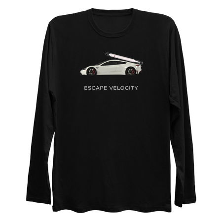 Space Roadster "Escape Velocity" (White w/ light text) tiny thumbnail