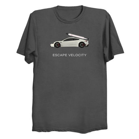 Space Roadster "Escape Velocity" (White w/ light text) tiny thumbnail
