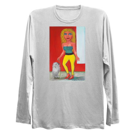 Girl on walk with the poodle tiny thumbnail