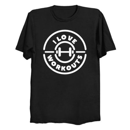 Logo style I love workout and fitness tiny thumbnail