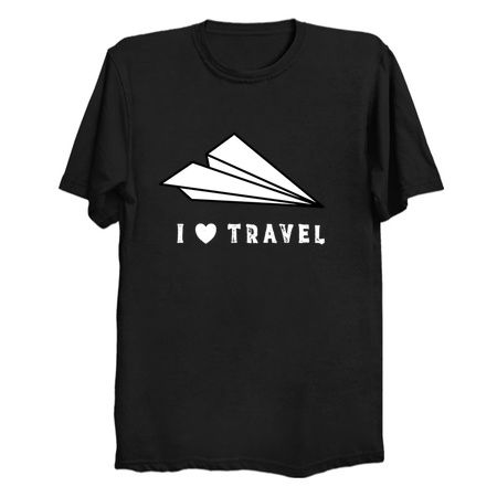 Adventure Paper Plane I Love Travelling tiny thumbnail