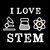 Instruments of Science I Love Stem Retro Vintage tiny thumbnail