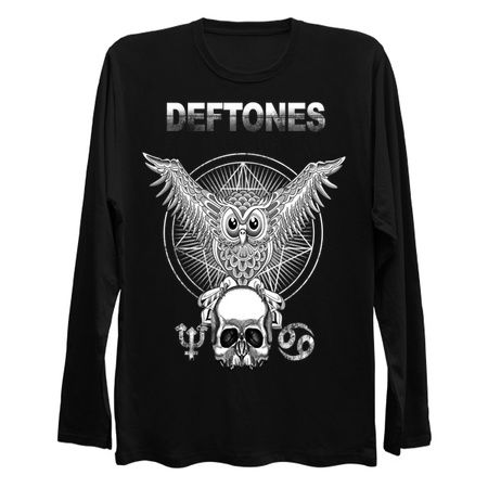 Deftones t-shirt owl, skull 