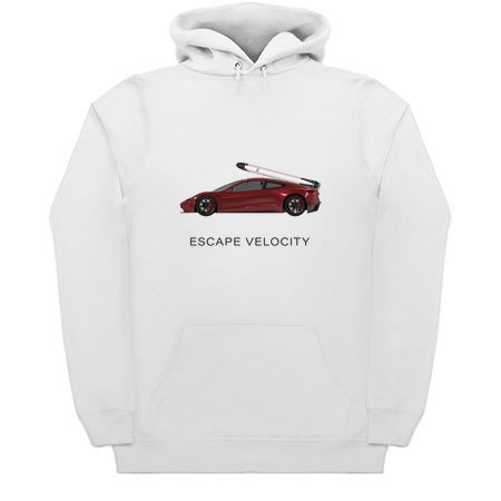 Space Roadster "Escape Velocity" (Red w/ dark text) tiny thumbnail
