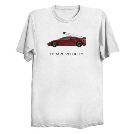 Space Roadster "Escape Velocity" (Red w/ dark text) tiny thumbnail