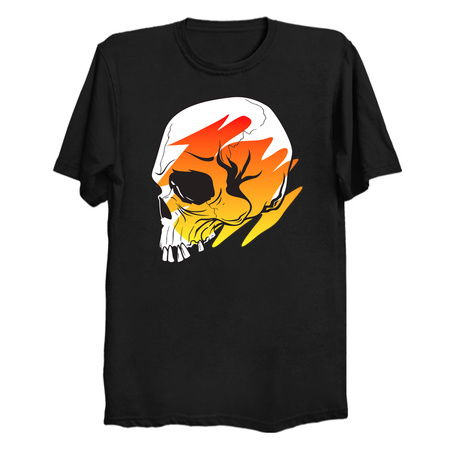 Skull Swoosh Fire - NeatoShop