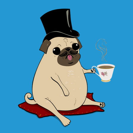 Sir Pugsley - The Well Bred Gentleman Pug - NeatoShop