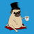 Sir Pugsley - The Well Bred Gentleman Pug tiny thumbnail