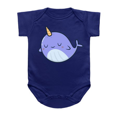 Purple Narwhal Is Cute Kawaii and Adorable tiny thumbnail