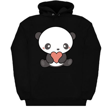 Panda Has A Heart Kawaii Cute and Adorable tiny thumbnail