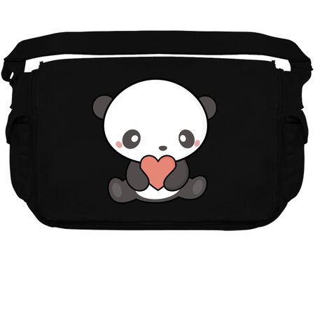 Panda Has A Heart Kawaii Cute and Adorable tiny thumbnail